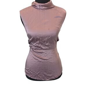 100% Silk Collared Sleeveless Blouse | Women's 14 | Josephine Chaus